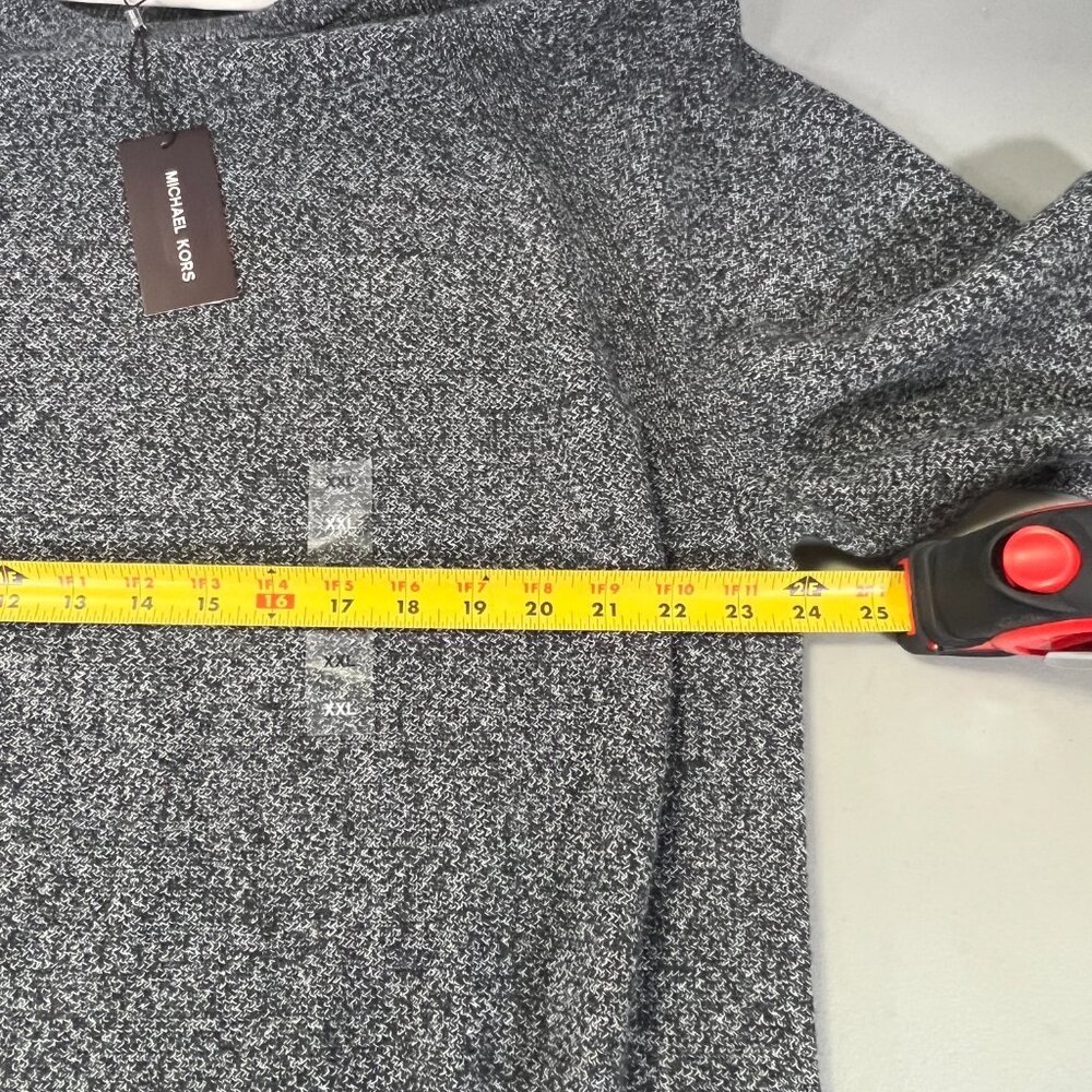 Men's Modern-Fit Textured Mouliné Sweater Gray Size XXL - Picture 7 of 7